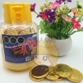 Importación de caramelos de chocolate con monedas y botes de gas grandes de 8 g 