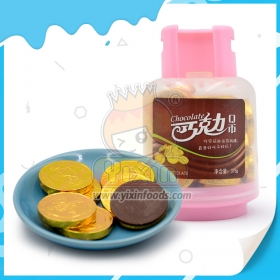 chocolate con monedas