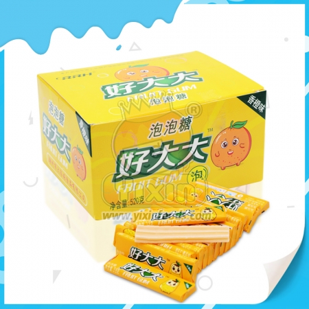 chicle con sabor afrutado