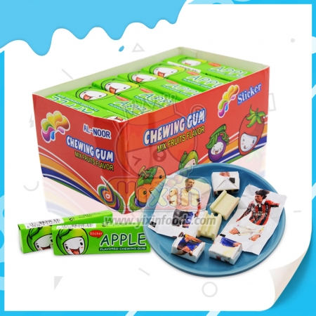 Chicle con sabor a manzana
