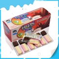 Chocolate de tres colores 2 en 1 con malvavisco 