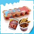 Palitos de galleta chinos con mermelada de chocolate en taza a precio económico 