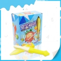 Caramelo duro de juguete con forma de espada con sabor a fruta amarilla 