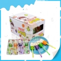 Compañía de piruletas Whip de sabores dobles de manzana y fresa 