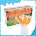 Piruleta de caramelo blando 3D con forma de fruta Halal de 19 g en tienda 