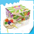 paleta plana de helado iluminada 