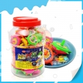 Caramelo de juguete con espiral mágico de colores 