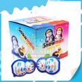 Huevo de chocolate muñeco de nieve sorpresa con galleta para niños y niñas 