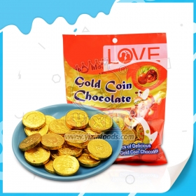 mini monedas de chocolate