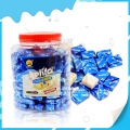Cubos de caramelo blandos con sabor a yogur suizo de 600 g en frasco 
