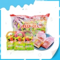 Gel de gelatina con sabor a fruta con bonito patrón en bolsa 