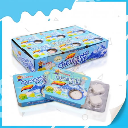 chicle relleno en el centro
