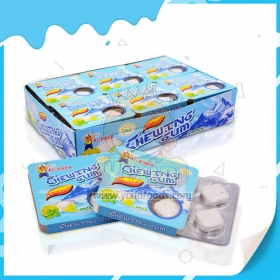 chicle relleno en el centro
