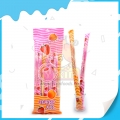 Bolsa halal XXL con centro de gelatina y sabor a fruta, retorcida y larga, con malvavisco. 