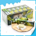 Caramelo duro cuadrado de leche con sabor a té verde dulce 