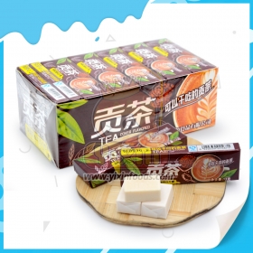 caramelos duros de leche y té verde