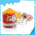 Precio del proveedor de piruletas duras con forma de flor de fruta halal 