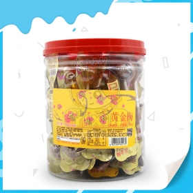 Caramelo de piruleta dura con ciruela ácida
