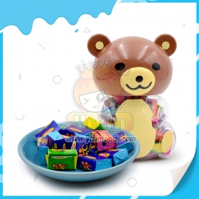tatuaje de tarro de oso con chicle
