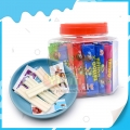 Tarro de 7 cm con sabor a fruta para chicles con papel para tatuajes 