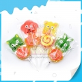 Piruleta con sabor a fruta de personajes de dibujos animados a granel 