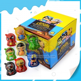 Huevo sorpresa de chocolate de dibujos animados con juguete