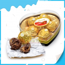 5 piezas de chocolate en forma de corazón
