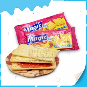 galleta sándwich con sabor a fresa