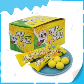 Chicle con forma de pelotas de golf