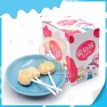 Piruleta de caramelo duro de leche salada halal para niños 
