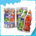 Delicioso caramelo en polvo con sabor a cola y Sprite en frasco 