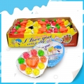 Deliciosa gelatina de amor con forma de corazón halal. 