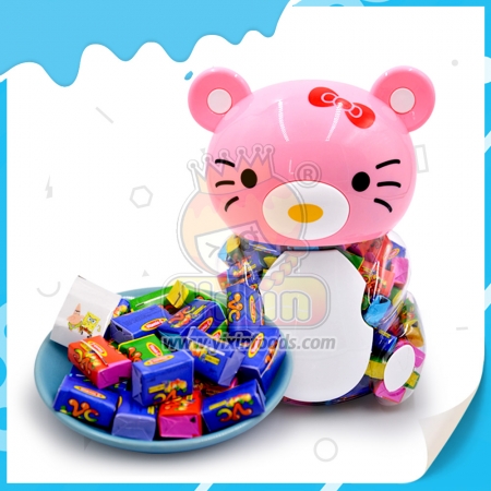 chicle de vaso de burbujas