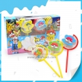 Divertido juguete de dibujos animados de Pokémon con forma de globo giratorio de 20 piezas con dulces 