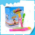 Precioso palo de burbujas de jabón de agua para niños, diseño de herramienta corta 