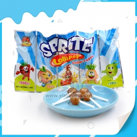 Piruleta de caramelo duro con cinco sabores de frutas