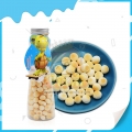 Bolitas de galleta pequeñas con sabor a leche y forma de bollo al vapor en frasco 