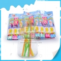 Venta caliente de personajes de dibujos animados mezcla de frutas paja cc palo 