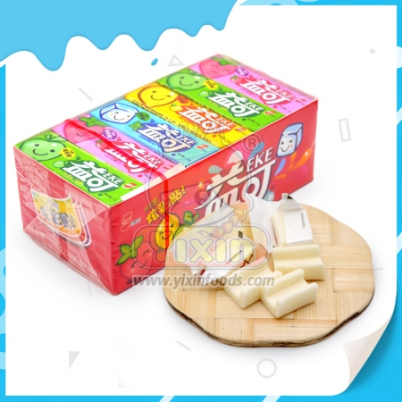 chicle con sabor afrutado