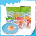 Deliciosa piruleta de fruta con caramelo explosivo 