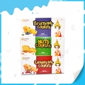 Galletas crujientes y deliciosas de 3 sabores de alta calidad. 