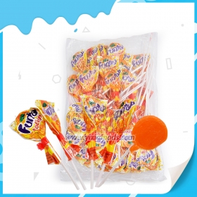 piruleta con sabor a naranja
