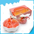 Nuevos caramelos blandos de naranja de China, confitería halal. 