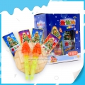 Piruleta con forma de árbol de Navidad y mini linterna 