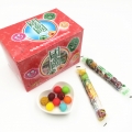 Bola de chicle recubierta de caramelo comprimido de colores dulces y dulces 