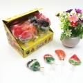 24 piruletas de fruta agridulces en una caja de buen sabor 