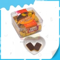 Caramelos de chocolate con forma de moneda dorada de 2,4 g en frasco de plástico 