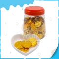 Moneda de chocolate dulce con forma redonda y diseño de dólar estadounidense para vender 