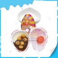 2018 nuevo tipo de caramelo huevo de chocolate con galleta y juguete 