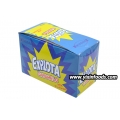 Nuevo producto de dulce: piruleta con sabor a fruta y caramelo explosivo. 
